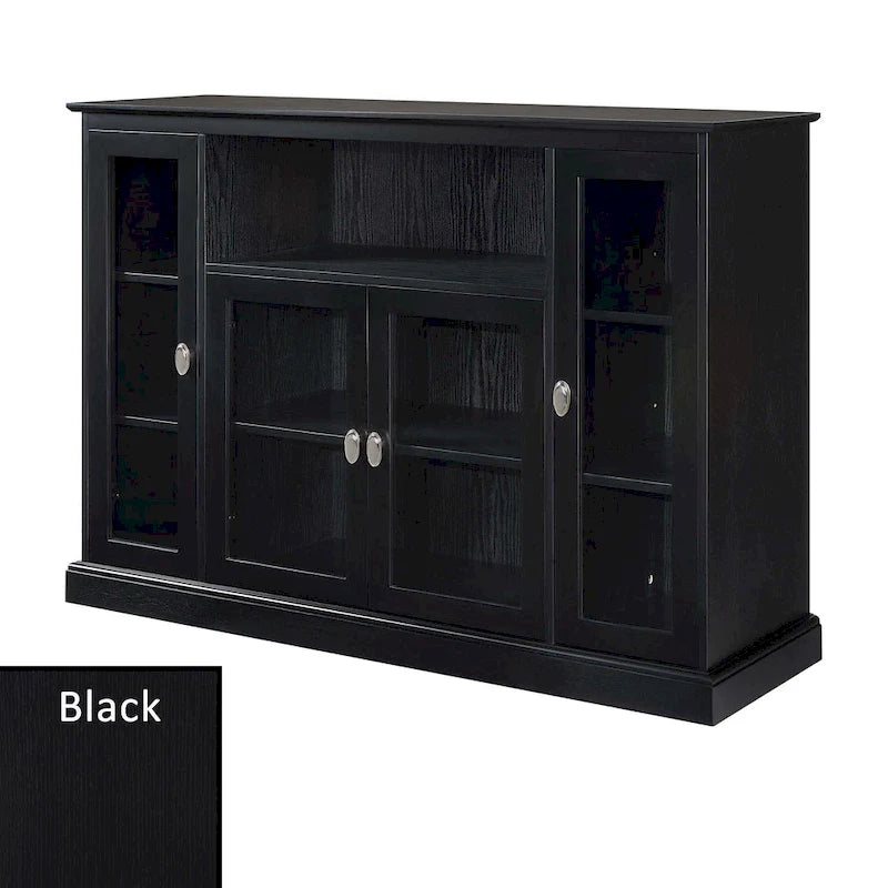 Convenience Concepts Summit Highboy 60  TV Stand with Storage Cabinets and Shelves