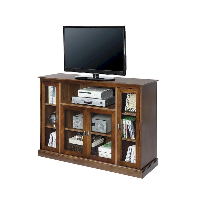 Convenience Concepts Summit Highboy 60  TV Stand with Storage Cabinets and Shelves