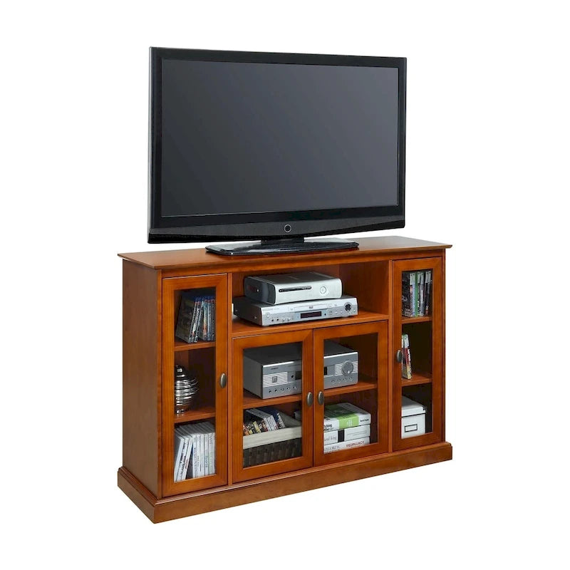 Convenience Concepts Summit Highboy 60  TV Stand with Storage Cabinets and Shelves
