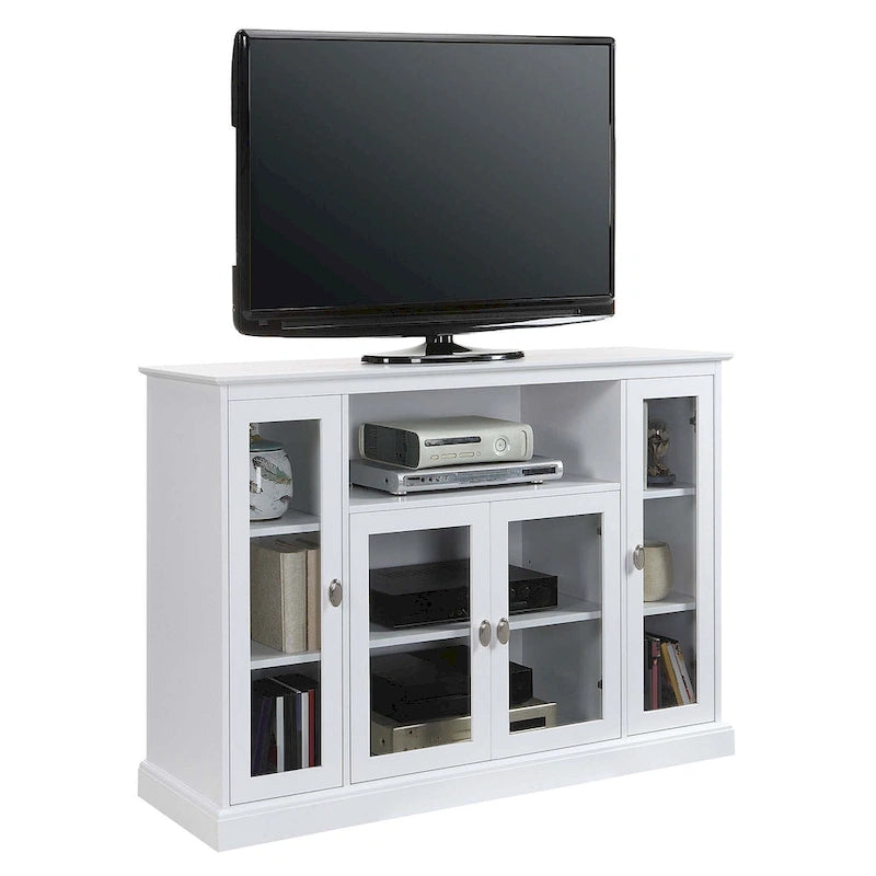 Convenience Concepts Summit Highboy 60  TV Stand with Storage Cabinets and Shelves