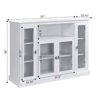 Convenience Concepts Summit Highboy 60  TV Stand with Storage Cabinets and Shelves