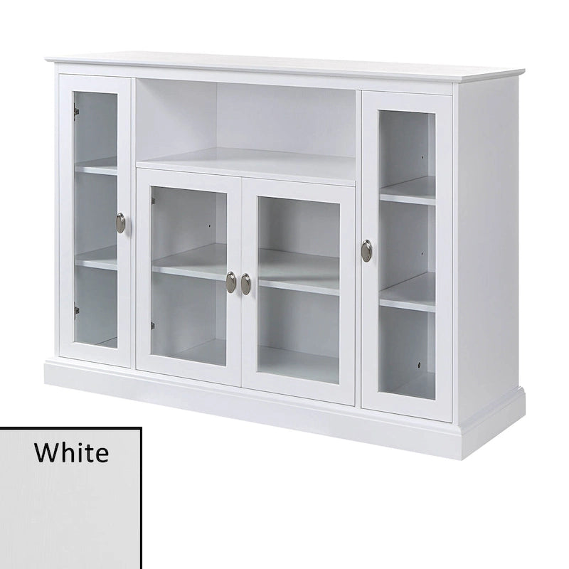 Convenience Concepts Summit Highboy 60  TV Stand with Storage Cabinets and Shelves