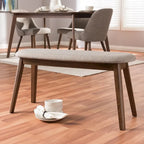 Mid-Century Fabric Upholstered Bench by Baxton Studio