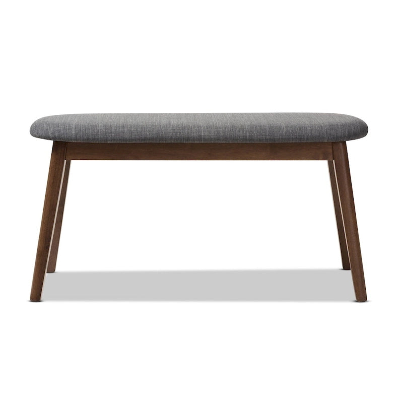Mid-Century Fabric Upholstered Bench by Baxton Studio