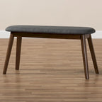 Mid-Century Fabric Upholstered Bench by Baxton Studio