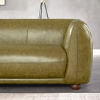 Mayla Mid Century Modern Luxury Italian Leather Couch