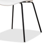 Jaden Modern and Contemporary 4-Piece Plastic/Metal Dining Chair Set