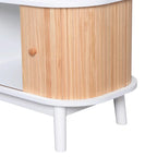 Modern Farmhouse Media Console with Solid Wood Legs