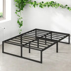 Priage by Zinus Black Metal 14-inch Platform Bed