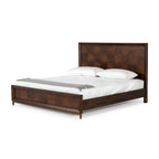 Modrest Shane Modern Acacia & Brass Bed