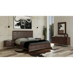 Modrest Shane Modern Acacia & Brass Bed