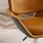 Art Leon Modern Swivel & Adjustable Home Office Accent Arm Chair