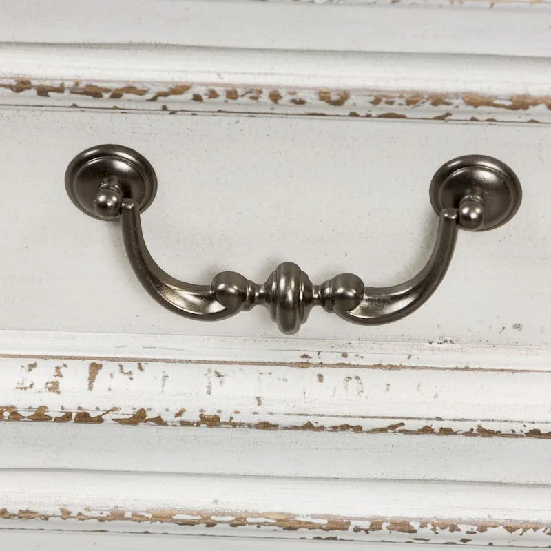 Magnolia Manor Antique White Weathered Bark Desk