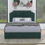 Furniture of America Chapla Art Deco Upholstered 4-drawer Platform Storage Bed