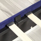 Furniture of America Chapla Art Deco Upholstered 4-drawer Platform Storage Bed