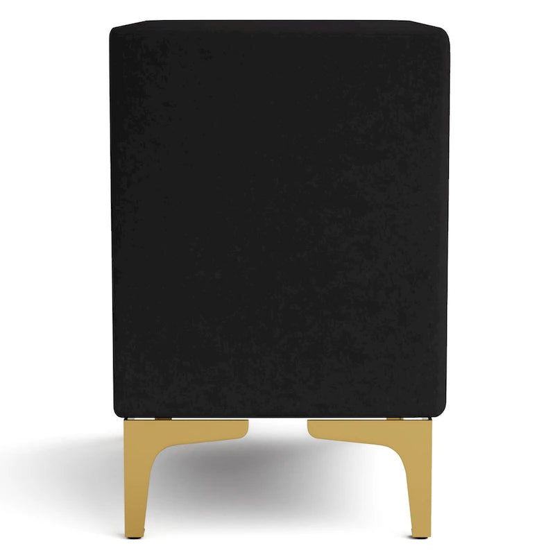 Glim Glam Fabric 2-Drawer Nightstand by Furniture of America