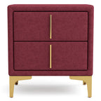Glim Glam Fabric 2-Drawer Nightstand by Furniture of America