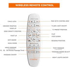 ESHINE Adjustable Bed Frame - 12 inch Hybrid Memory Foam Mattress 3000 Series