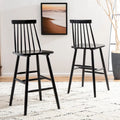 SAFAVIEH Texie 30-In. Spindle Farmhouse Bar Stool (Set of 2) - 19.3  x 20.9  x 44.2  - 19Wx21Dx45H