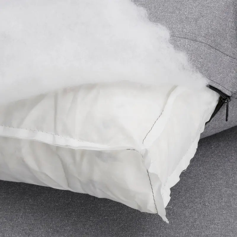 Anka Grey Linen Down Fill U-shaped Sectional Sofa by iNSPIRE Q Modern