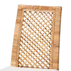 Argos Modern Bohemian Natural Brown Rattan 2-Piece Dining Chair Set