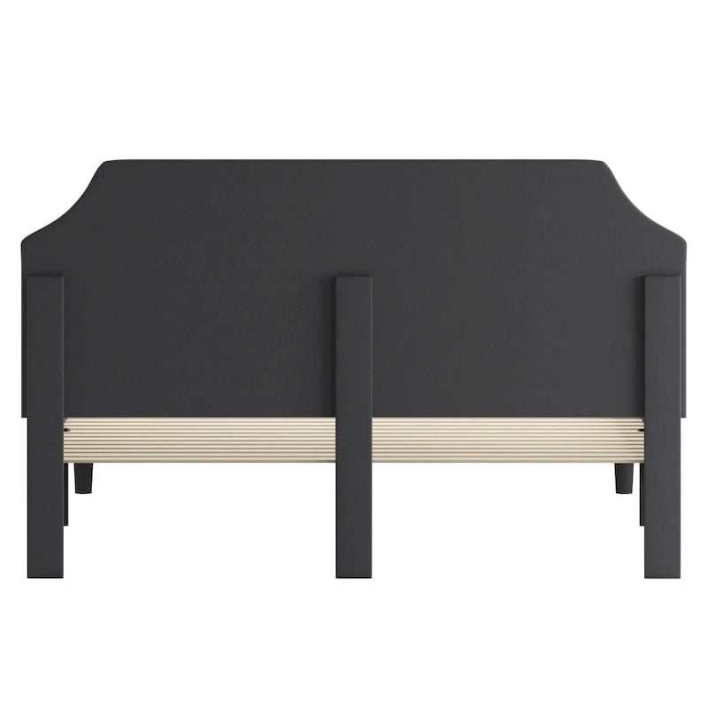 Arched Tufted Upholstered Platform Bed