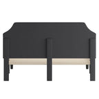 Arched Tufted Upholstered Platform Bed