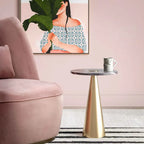 Addyson Marble Side Table - 16 W x 16 D x 22 H