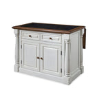 Monarch Antiqued White Kitchen Island by Home Styles