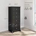 Prepac Sonoma 6 Drawer Dresser for Bedroom, Tall Chest of Drawers, Bedroom Furniture, Clothes Storage and Organizer