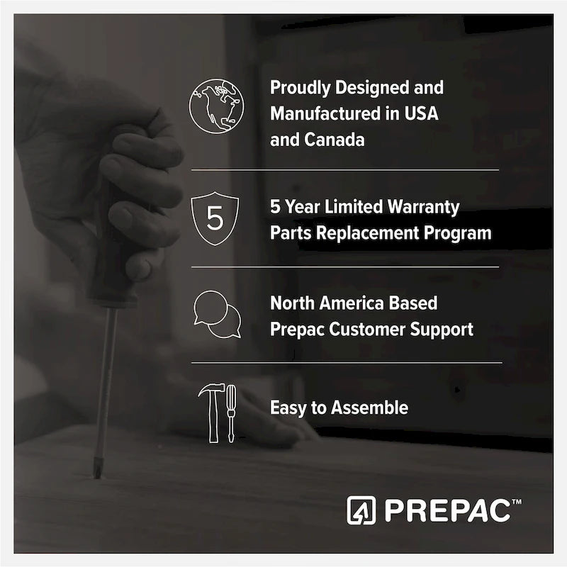 Prepac Sonoma 6 Drawer Dresser for Bedroom, Tall Chest of Drawers, Bedroom Furniture, Clothes Storage and Organizer