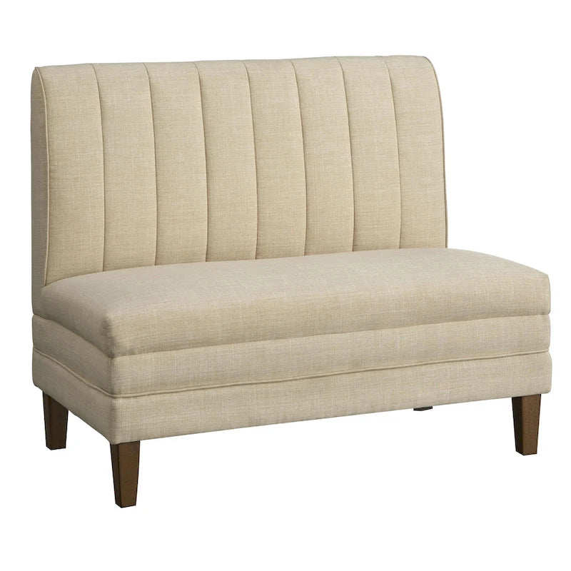Lifestorey Kerrington Channel Back Upholstered Bench