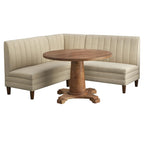 Lifestorey Kerrington Channel Back Upholstered Bench