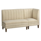 Lifestorey Kerrington Channel Back Upholstered Bench
