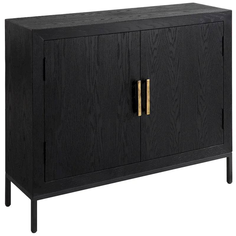 Uttermost Front Range Dark Oak 2 Door Cabinet - 40.25 W X 32.5 H X 11.625 D (in)