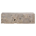 Scarlett 55-inch Rectangular Bleached Teak Root Solid Bench