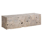 Scarlett 55-inch Rectangular Bleached Teak Root Solid Bench