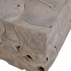 Scarlett 55-inch Rectangular Bleached Teak Root Solid Bench