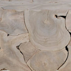 Scarlett 55-inch Rectangular Bleached Teak Root Solid Bench