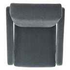 SAFAVIEH Couture Joffrette Modern Velvet Accent Chair - 27 In. W x 35 In. D x 30 In. H - 27Wx35Dx30H