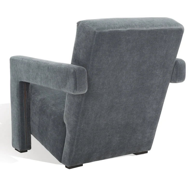 SAFAVIEH Couture Joffrette Modern Velvet Accent Chair - 27 In. W x 35 In. D x 30 In. H - 27Wx35Dx30H