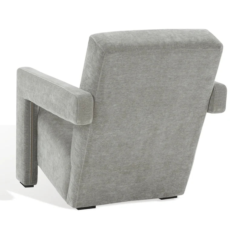 SAFAVIEH Couture Joffrette Modern Velvet Accent Chair - 27 In. W x 35 In. D x 30 In. H - 27Wx35Dx30H