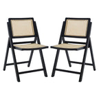 SAFAVIEH Couture Reinalda Cane Folding Dining Chair (Set of 2) - 18 In. W x 23 In. D x 33 In. H - 18Wx23Dx33H