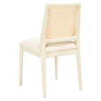 SAFAVIEH Sylva Rattan Cushion Dining Chair (Set of 2) - 19  W x 17.5  L x 32  H - 19Wx18Dx32H