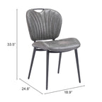 Terrence Dining Chair (Set of 2) - Product 1 (in) : 18.9  W x 24.8  D x 33.5  H