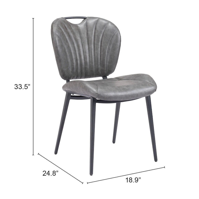 Terrence Dining Chair (Set of 2) - Product 1 (in) : 18.9  W x 24.8  D x 33.5  H