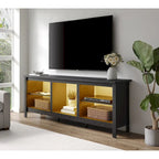 Classical 70 Inch TV Stand, TV Console Table for 75 Inch TV with LED