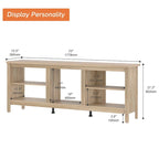 Classical 70 Inch TV Stand, TV Console Table for 75 Inch TV with LED