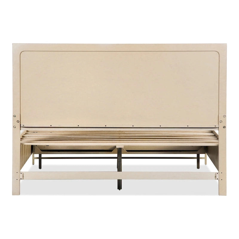 Furniture of America Drayden Transitional Oak Solid Wood 3-Piece Bed and 2 Nightstand Bedroom Set