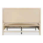 Furniture of America Drayden Transitional Oak Solid Wood 3-Piece Bed and 2 Nightstand Bedroom Set